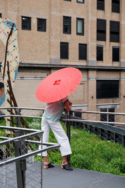 Obraz woman with umbrella