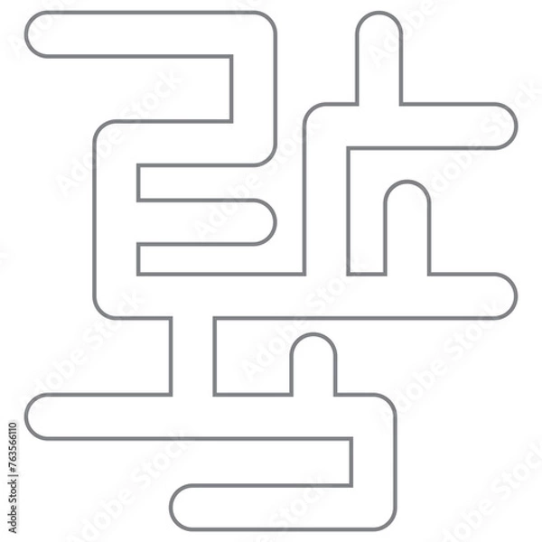 Fototapeta Simple Maze ELement