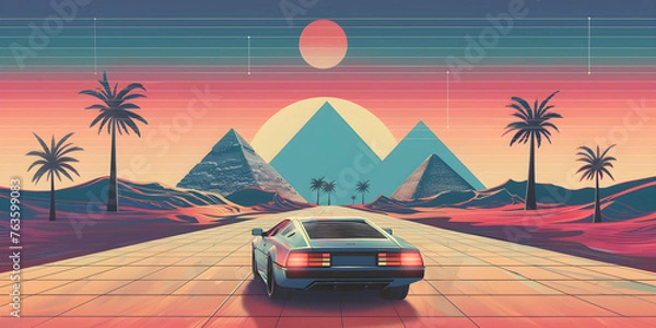 Obraz car on the beach