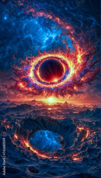 Obraz black sun eclipse 