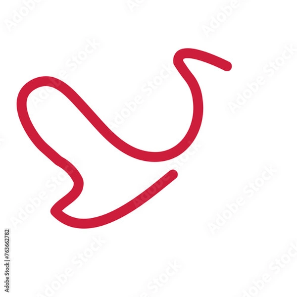 Fototapeta Colorful Abstract Squiggly Lines Vector 