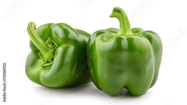 Obraz Green pepper isolated on white background