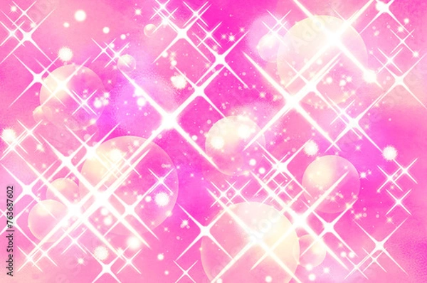 Fototapeta 背景素材_イメージ_キラキラ_光_ピンク