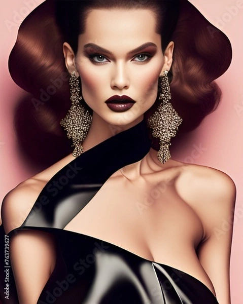 Fototapeta model in style. generative ai