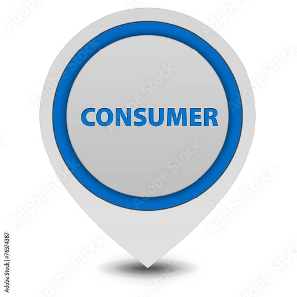 Fototapeta Consumer pointer icon on white background