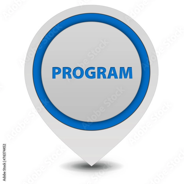 Fototapeta Program pointer icon on white background