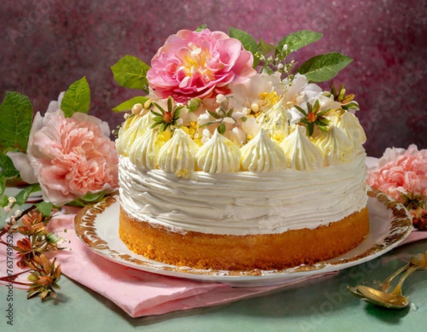 Obraz 생크림 케이크