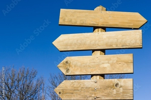 Obraz Wegweiserbaum leer