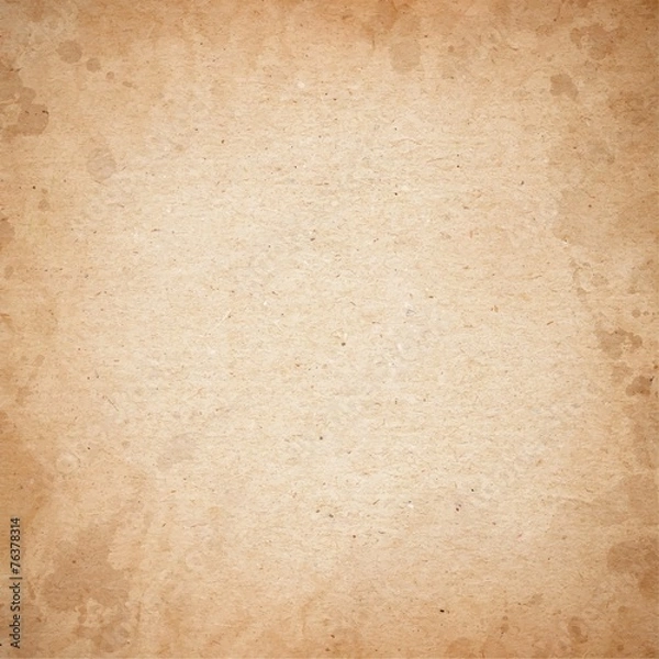 Obraz Realistic brown cardboard stained vector texture