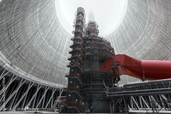 Obraz Thermal power plant interior