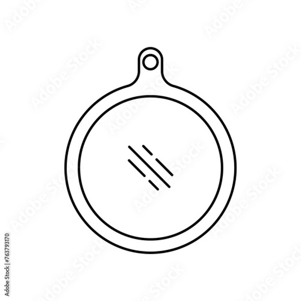 Obraz Cutting board icon vector. Simple design on white background.