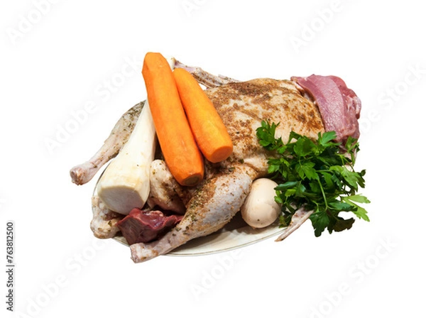 Fototapeta Food products Transparent background