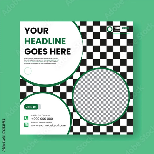 Fototapeta  Modern and Creative social media post banner template