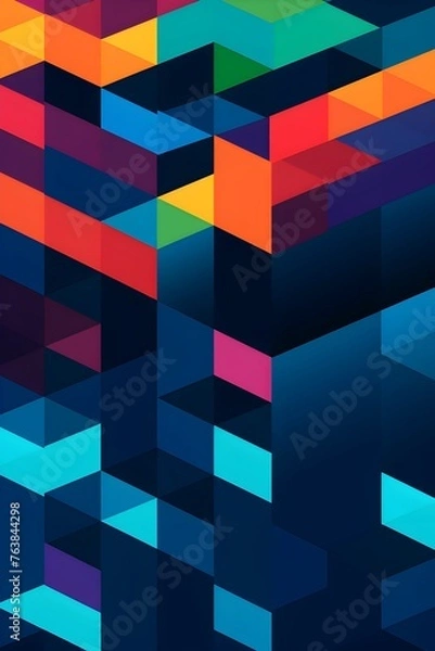 Fototapeta Minimalistic Modern Graphic Design Style with Ample Copy Space