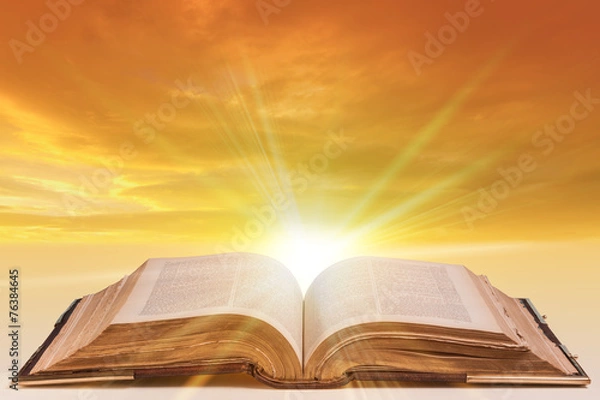 Obraz otwarta Biblia