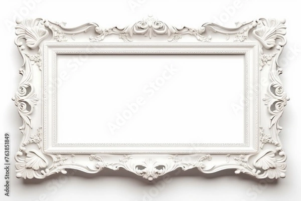 Fototapeta antique picture frame isolated on a transparent background
