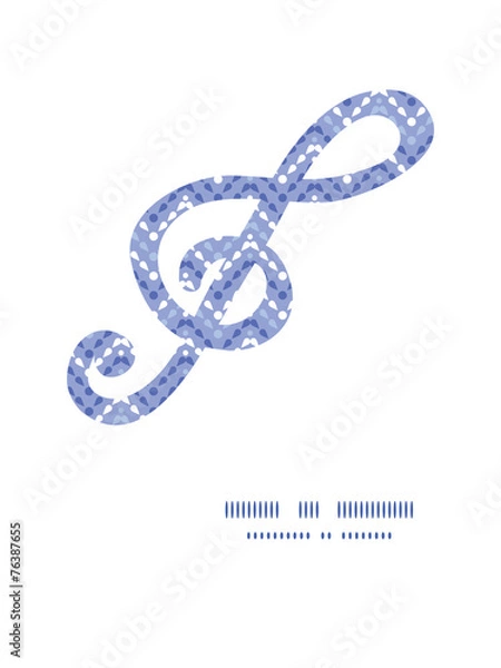 Fototapeta Vector purple drops chevron gclef musical silhouette pattern