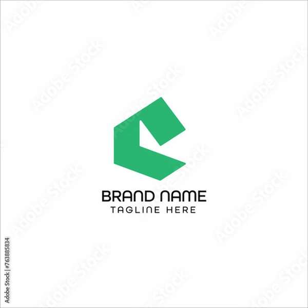 Fototapeta c letter logo