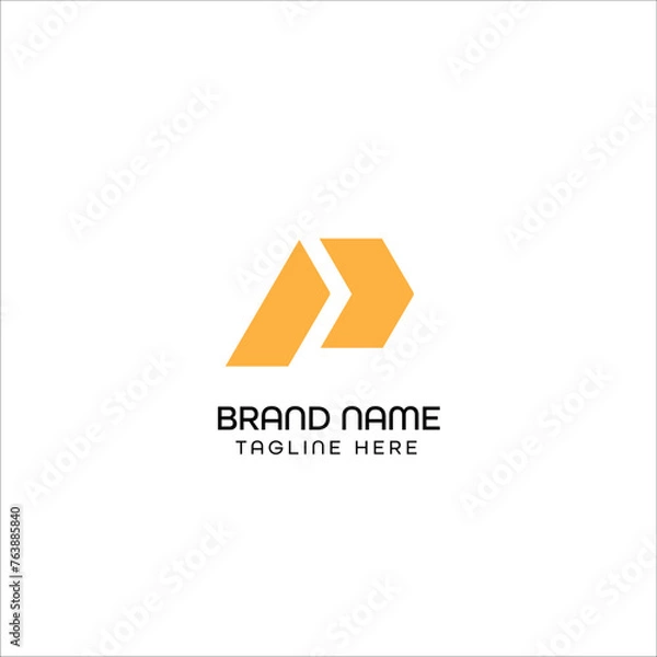 Obraz p letter modern logo