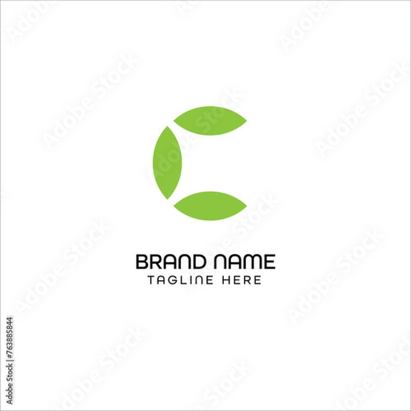 Fototapeta c letter logo