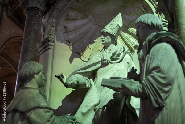 Fototapeta Baptême de Clovis - Basilique Saint Remi, Reims, Champagne Ardennes, France