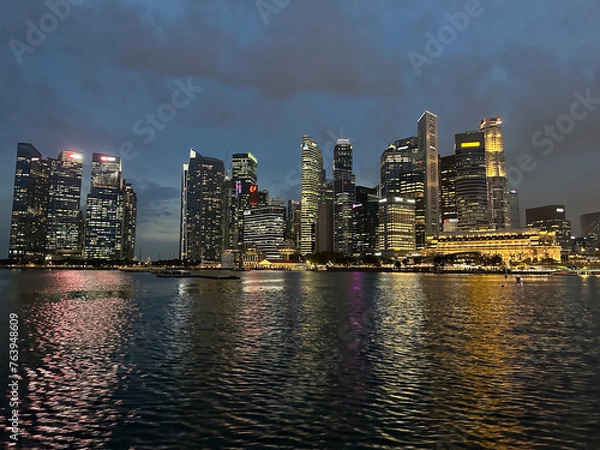 Fototapeta シンガポールの夜景