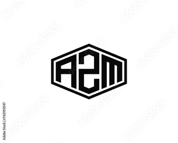 Fototapeta AZM Logo design vector template