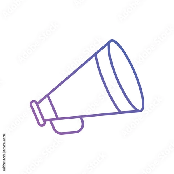Fototapeta Thin Line Megaphone vector icon