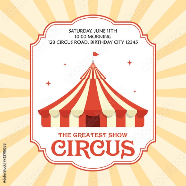 Obraz Circus invitation