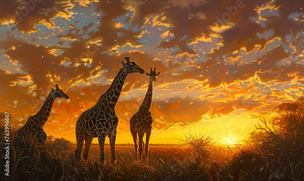Fototapeta Giraffes89