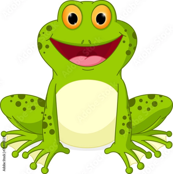 Obraz Happy Frog Cartoon