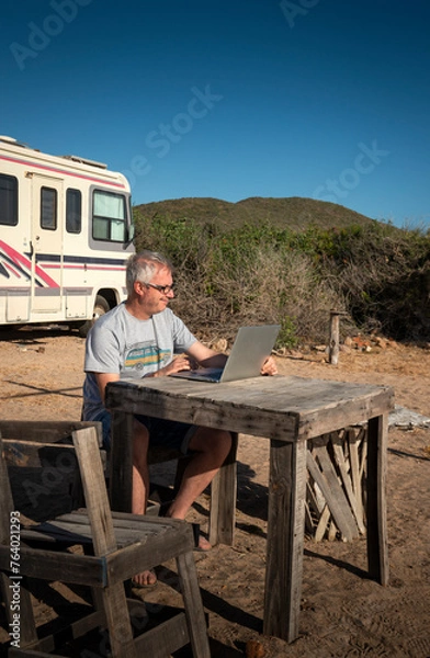 Obraz Remote work from the mexican desert