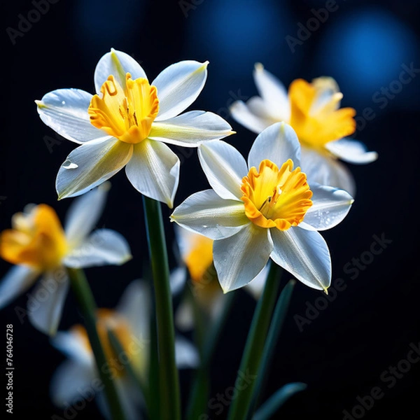Obraz  Spring  composition of daffodil flowers 