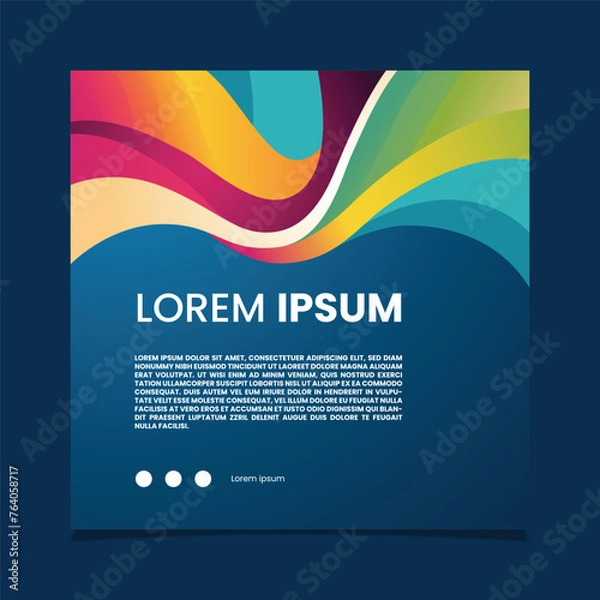 Obraz SOCIAL MEDIA BACKGROUND ABSTRACT FULL COLOR TEMPLATE VECTOR