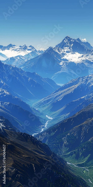 Obraz AI-generated majestic and beautiful mountains