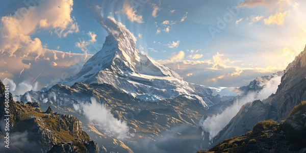 Obraz AI-generated majestic and beautiful mountains