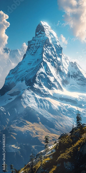 Obraz AI-generated majestic and beautiful mountains