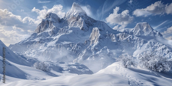 Obraz AI-generated majestic and beautiful mountains