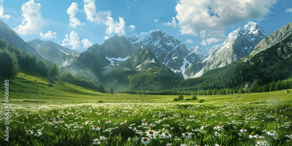 Obraz AI-generated majestic and beautiful mountains