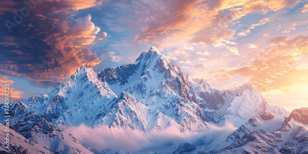 Obraz AI-generated majestic and beautiful mountains