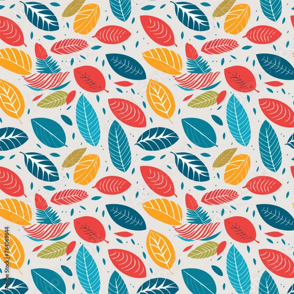 Fototapeta Leaf pattern design