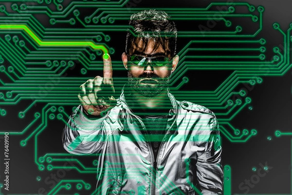 Fototapeta Cybernetic operator