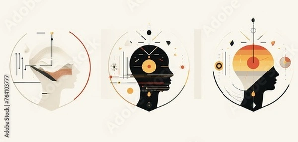 Obraz mental helth human brain design