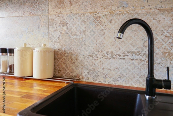 Fototapeta kitchen sink