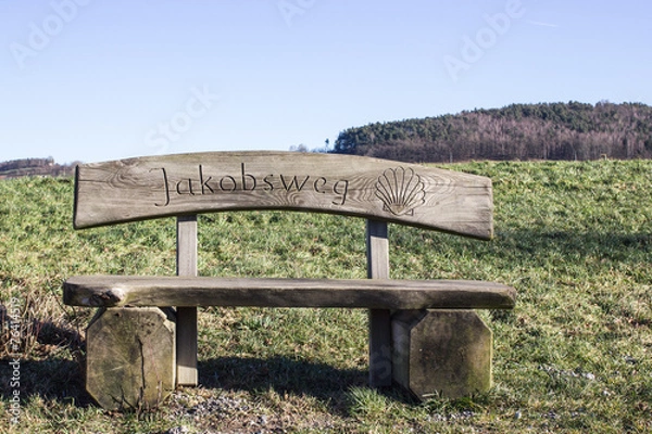 Obraz Bank Jakobsweg