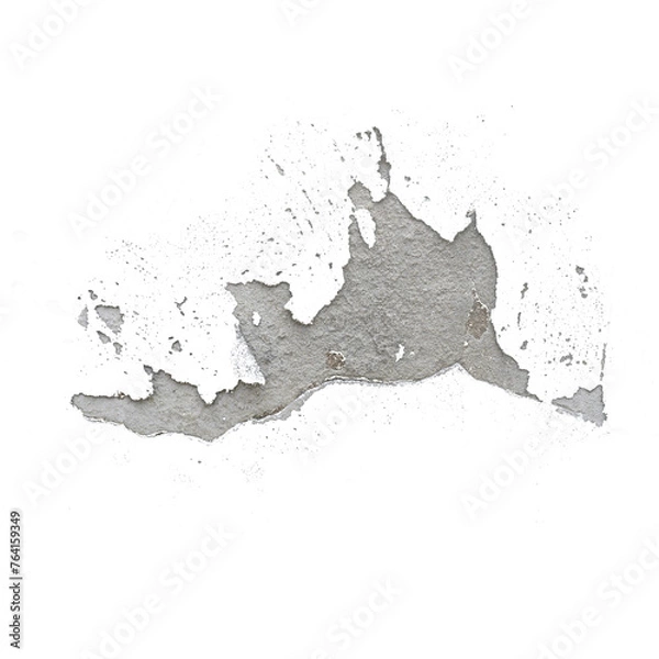 Fototapeta Fallen plaster wall