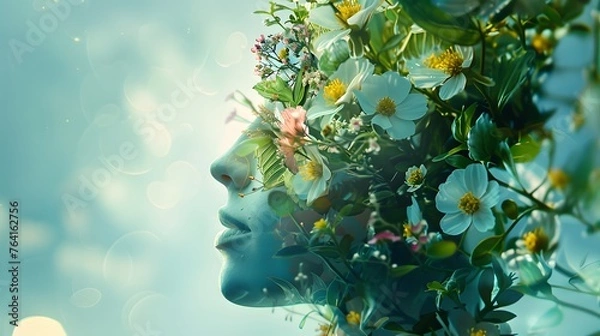 Obraz Artistic image of mother nature. World environment and mother earth day concept