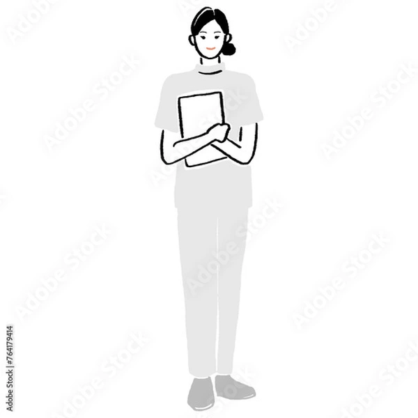 Obraz 看護師の女性のイラスト