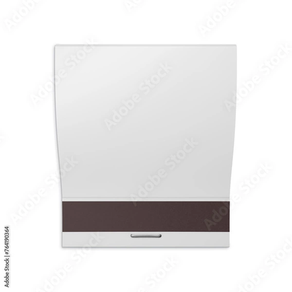 Obraz An image White Matchbook isolated on a white background