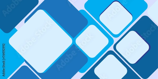 Obraz blue color geometry abstract background